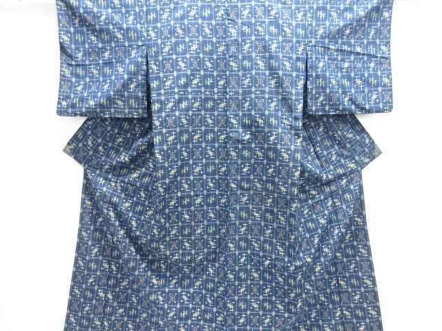 JAPANESE KIMONO / HITOE TSUMUGI / WOVEN KASURI 